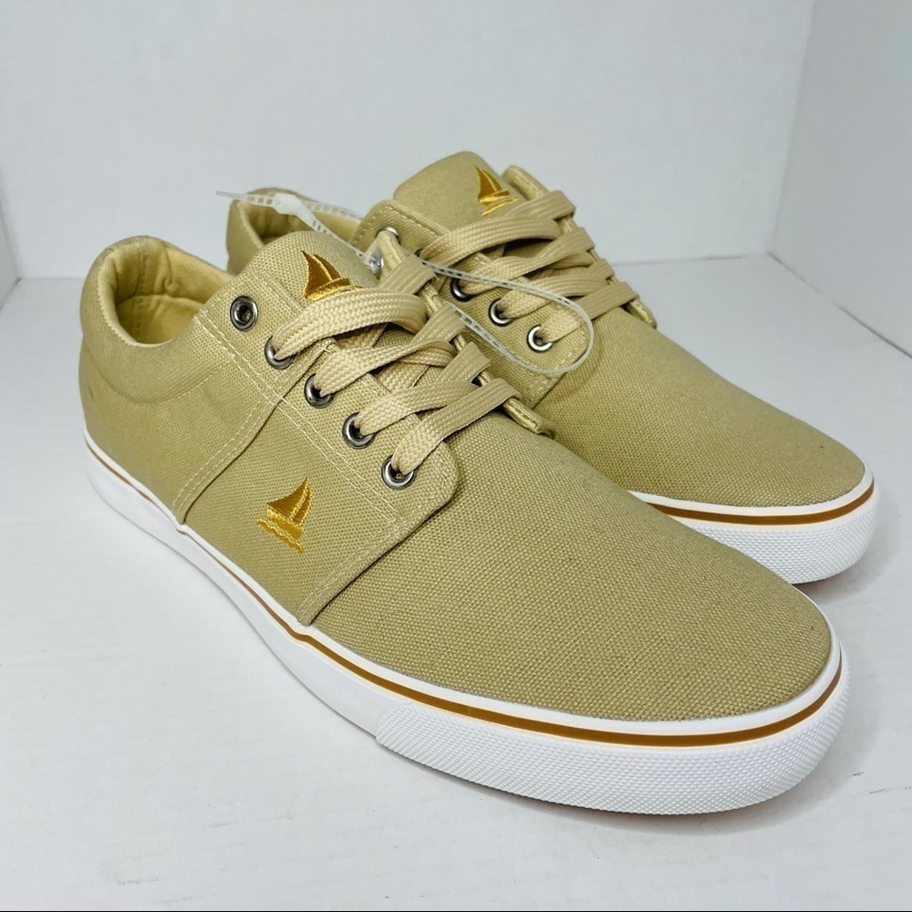 Sail Men's Lace-up Sneakers Style JIB Camel Color.